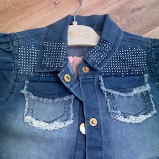 Kids Denim Jacket and Pink Dress
